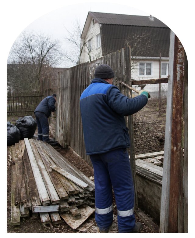 Демонтаж забора в Назарове по цене от 4625 р. | Метпроект-Нрв